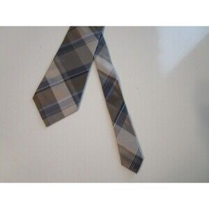 Kenneth Cole Reaction Tie Mens Silk Plaid Necktie Business Formal Classic Dress